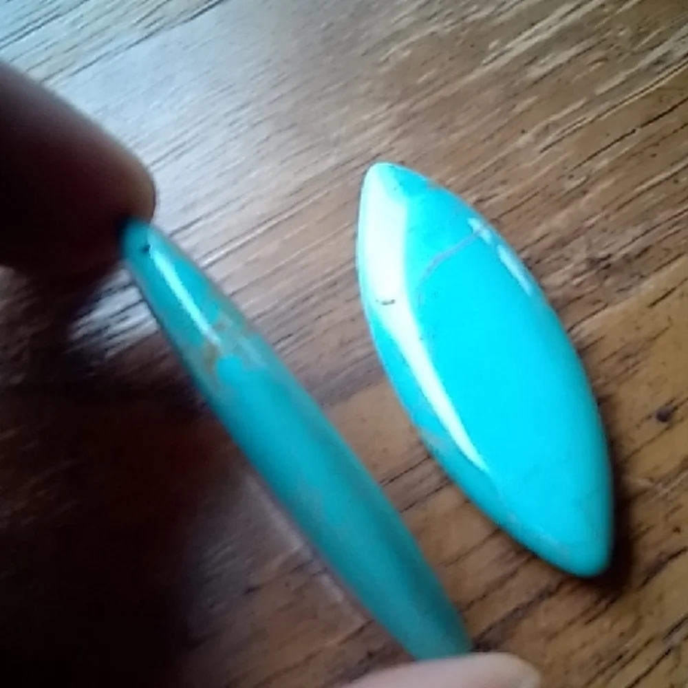 Turquoise Crystal Cabochons!!! - Picture 3 of 4